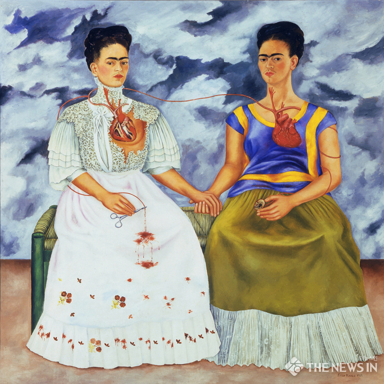 두명의 프리다_The Two Fridas, 1939, Oil on canvas, 173.5x173
