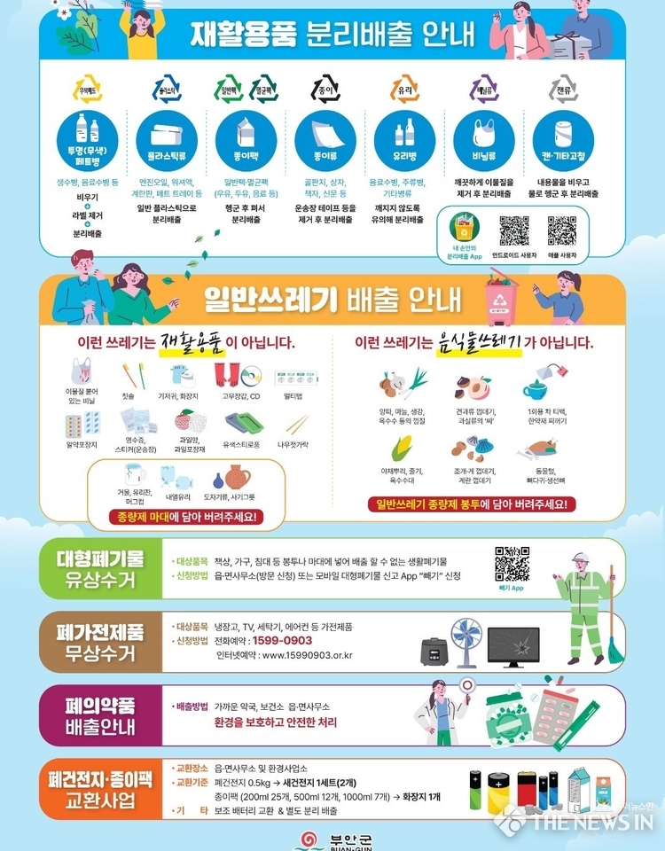 쓰레기분리수거 포스터