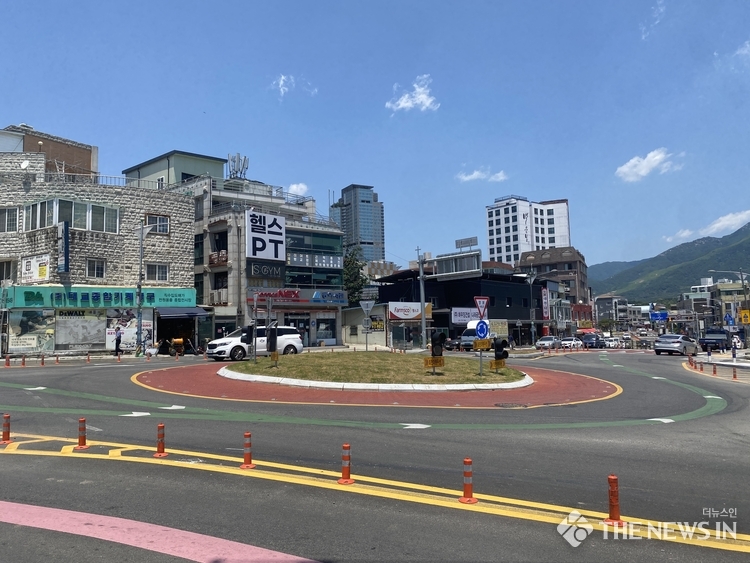 회전교차로 현장사진