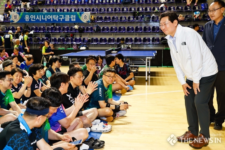 14일 이상일 용인특례시장이 제2회 용인특례시장배 탁구대회에 참석했다.