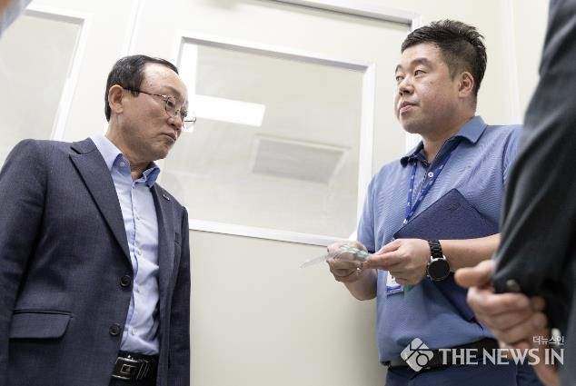 김덕현 연천군수, 그린바이오 클러스터 협약 기업 방문