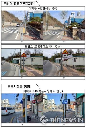 안동시, 도시 공공시설물 정비로 경관 개선 및 보행 편의 제공